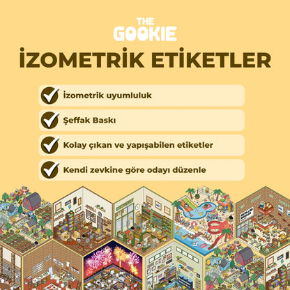 Spor Salonu İzometrik Sticker