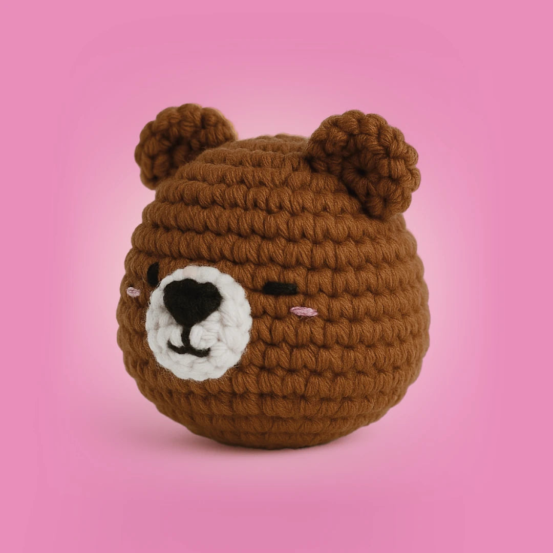 Mini Ayı Örgü Kiti - Amigurumi Tığ Kiti