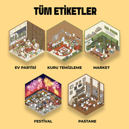 Hepsi Bir Arada Hobi Paketi, Amigurumi Örgü Seti, Punch Nakış Kiti, Sticker Ve Pixel Boyama Kitabı