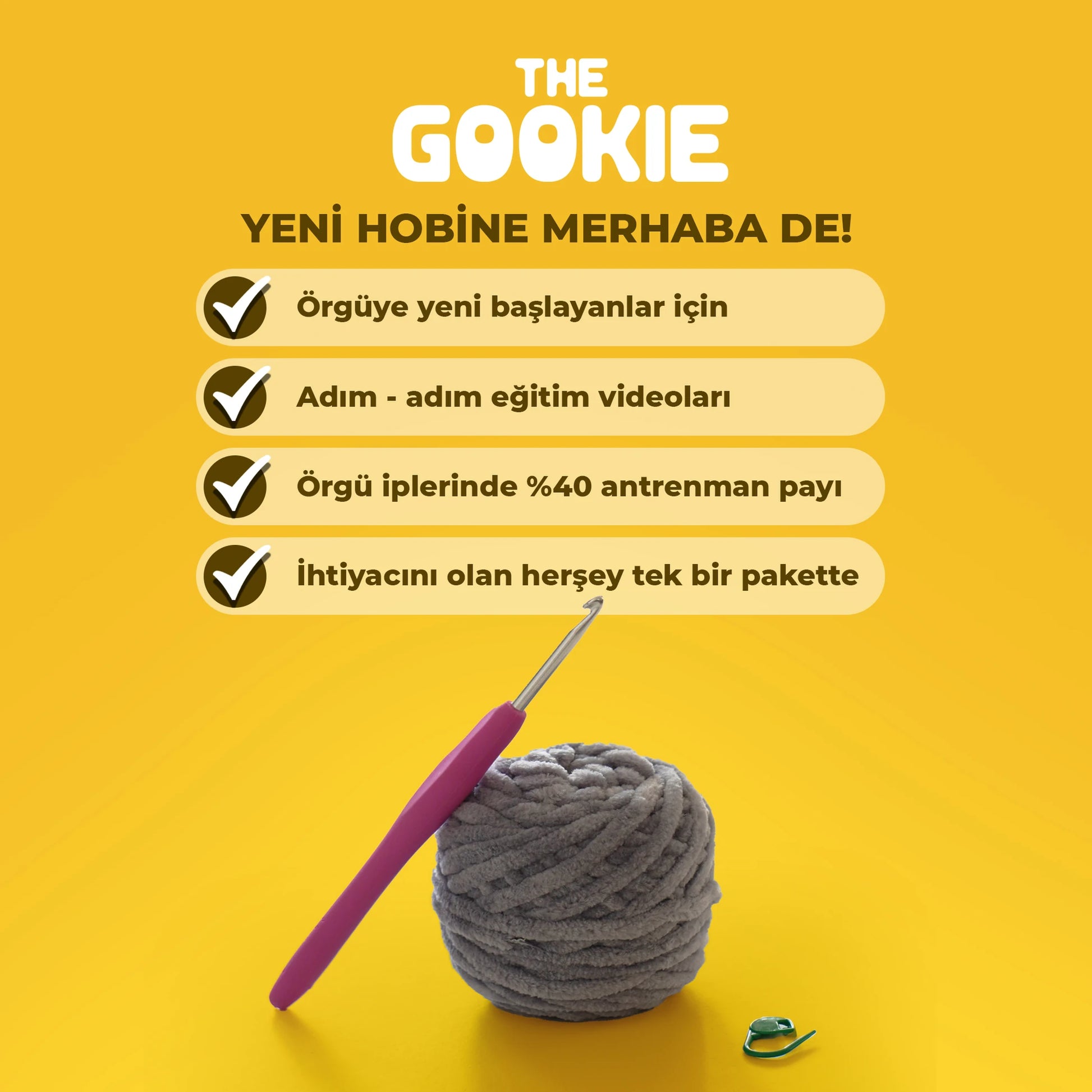 Rakun Tığ Kiti - Pratik Örgü İp