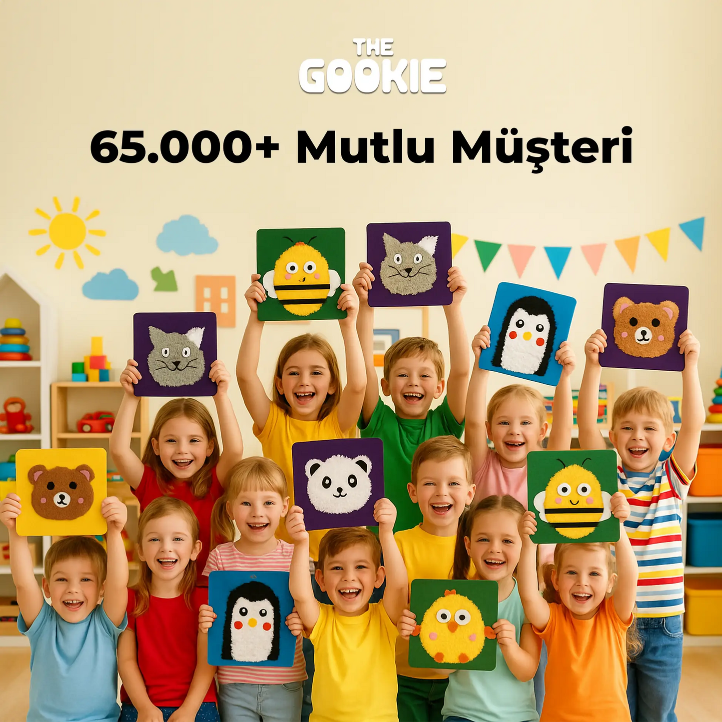 Çocuklar Için Arı Ve Ayı Keçe Örgü Seti