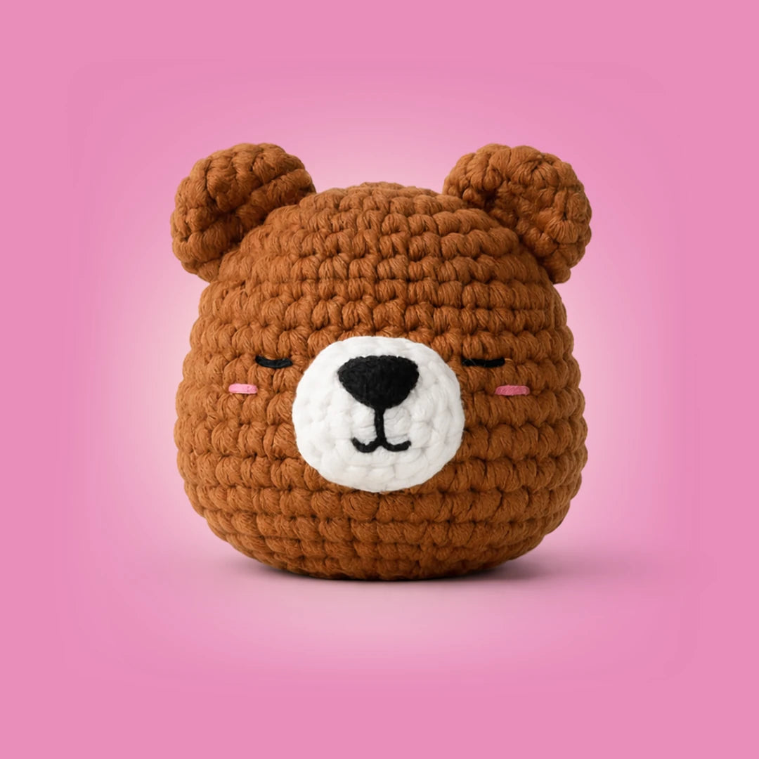 Mini Ayı Örgü Kiti - Amigurumi Tığ Kiti