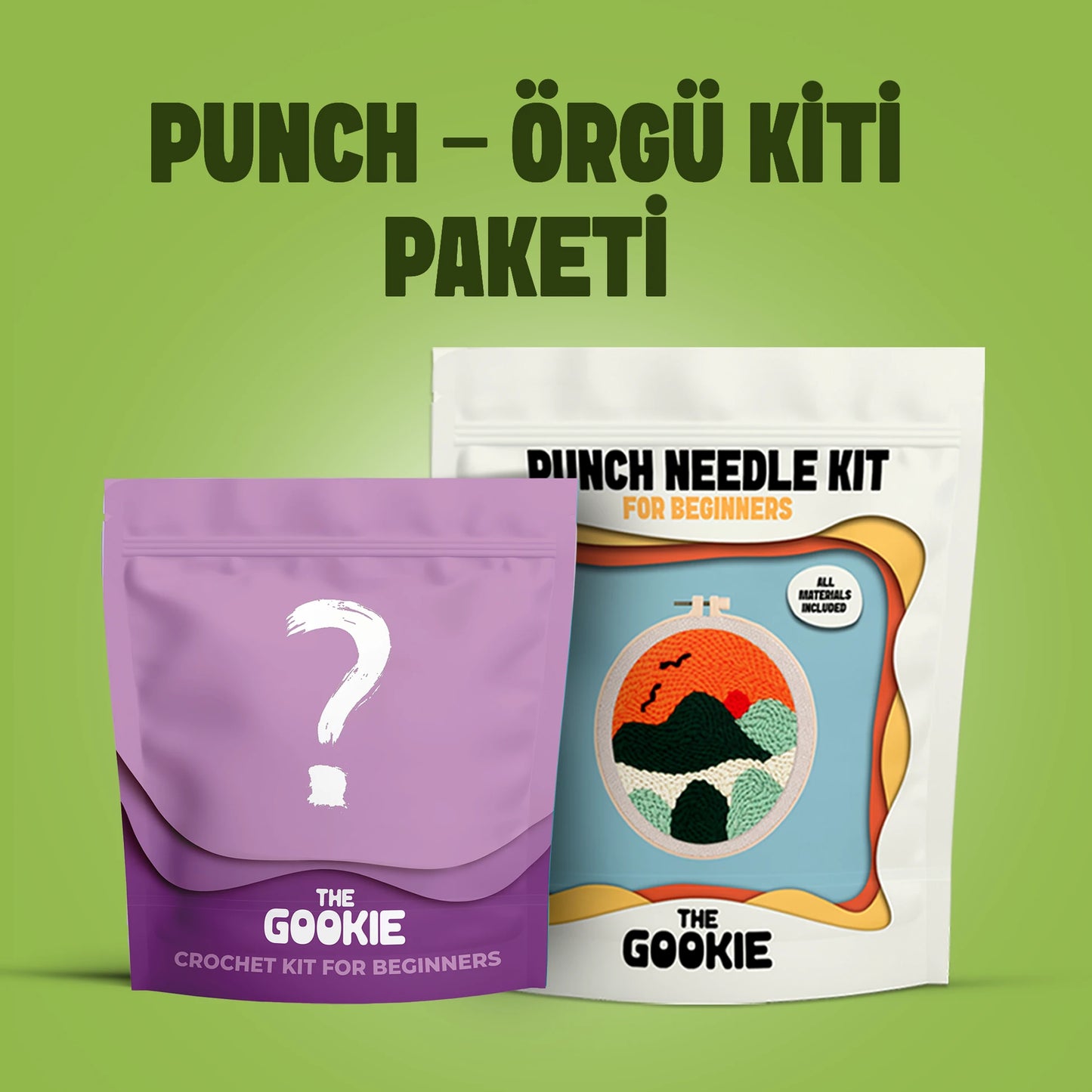 Punch Nakış Kiti + Amigurumi Örgü Kiti
