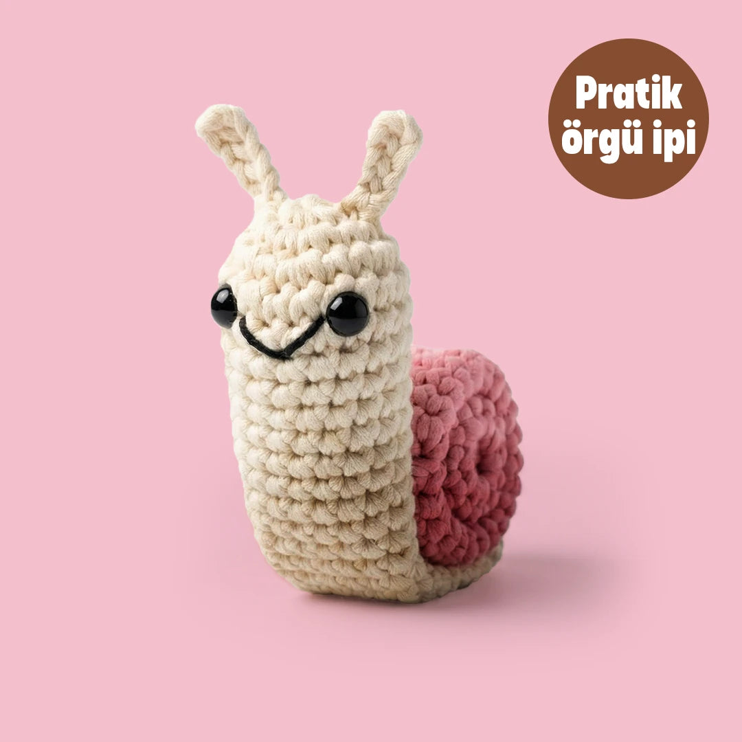 Salyangoz Tığ Kiti - Pratik Örgü İpi