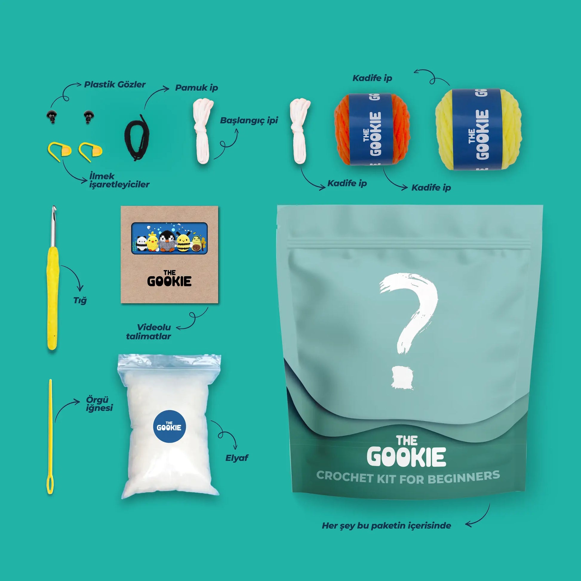 Onlu Paket Tığ Kiti