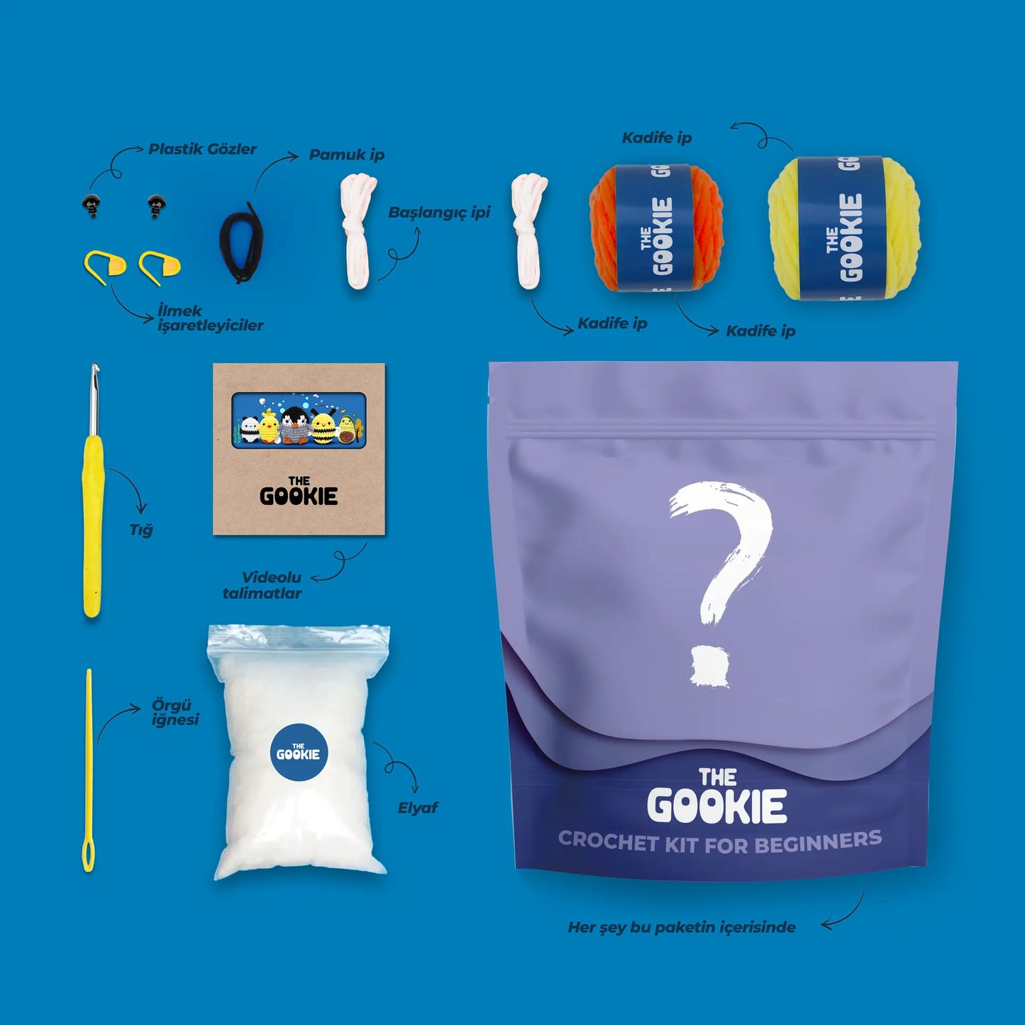 Dörtlü Paket Tığ Kiti